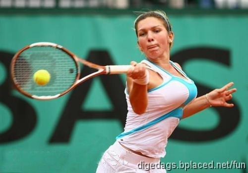 halep_tennis_star.jpg - Die Mutter sagt zu Quasimodo: "Hol mal bitte den Wok aus dem Keller!" Quasimodo: "Dann kochst Du heute etwas Leckeres zum Essen?" Mutti: "Nein, ich will Dein Hemd bgeln!"